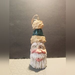 Hand Carved Old World Santa Ornament